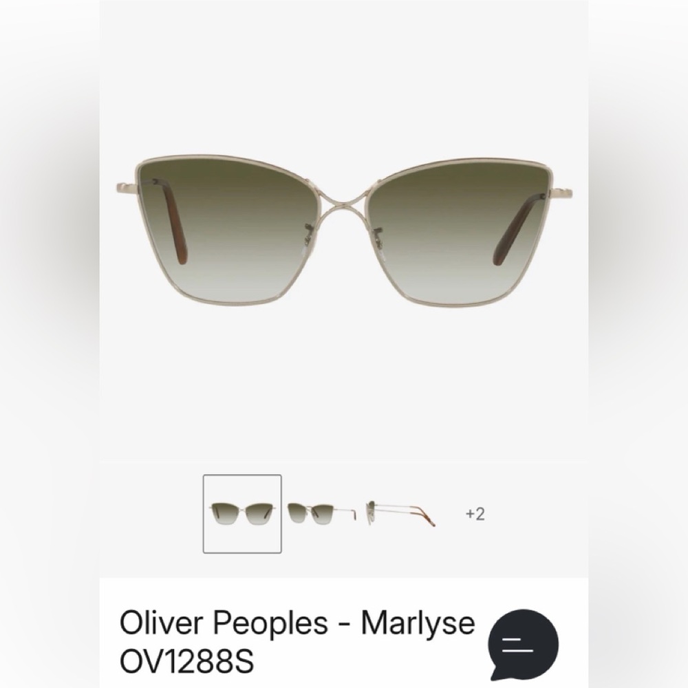 Oliver Peoples Marlyse OV1288S Women's Sunglasses in Gradient Green